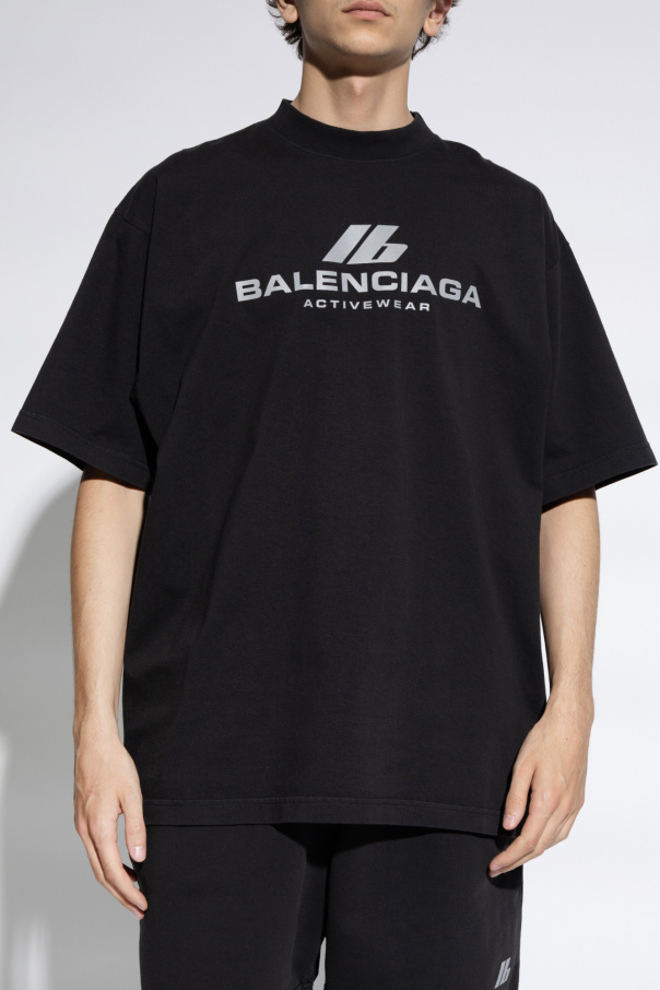 【関税＆送料込み】Balenciaga Nife Pump T-Shirt Small Fit C Balenciaga Small Fit Printed T-Shirt | Neiman Marcus